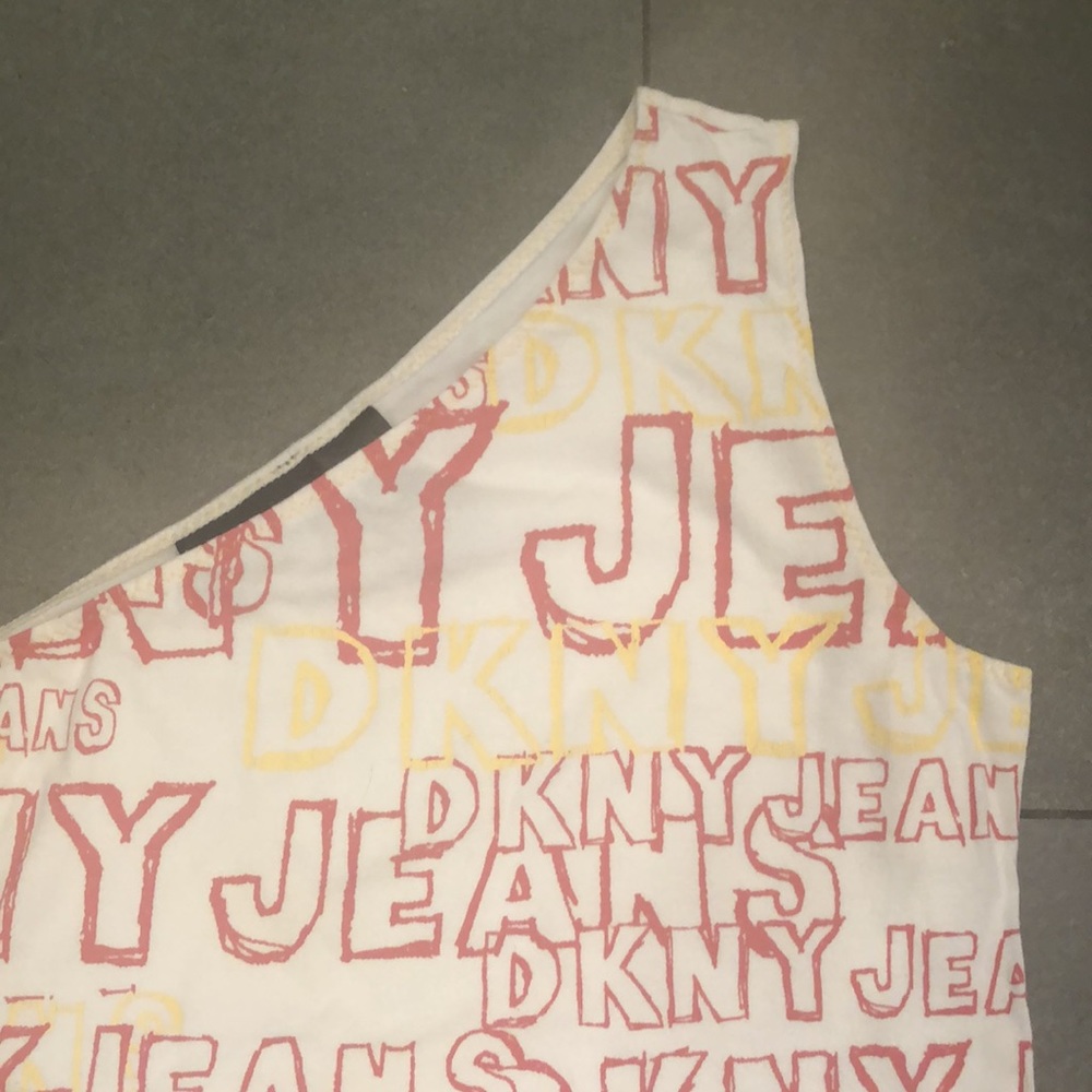 DKNY Jeans One Shoulder Tank Top - Picture 2 of 6